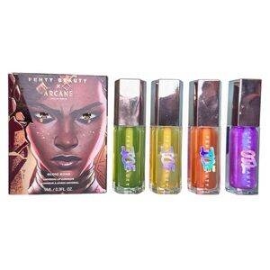 Fenty Beauty Gloss Bomb Bundle Ice Cooling Glosses Arcane LE New